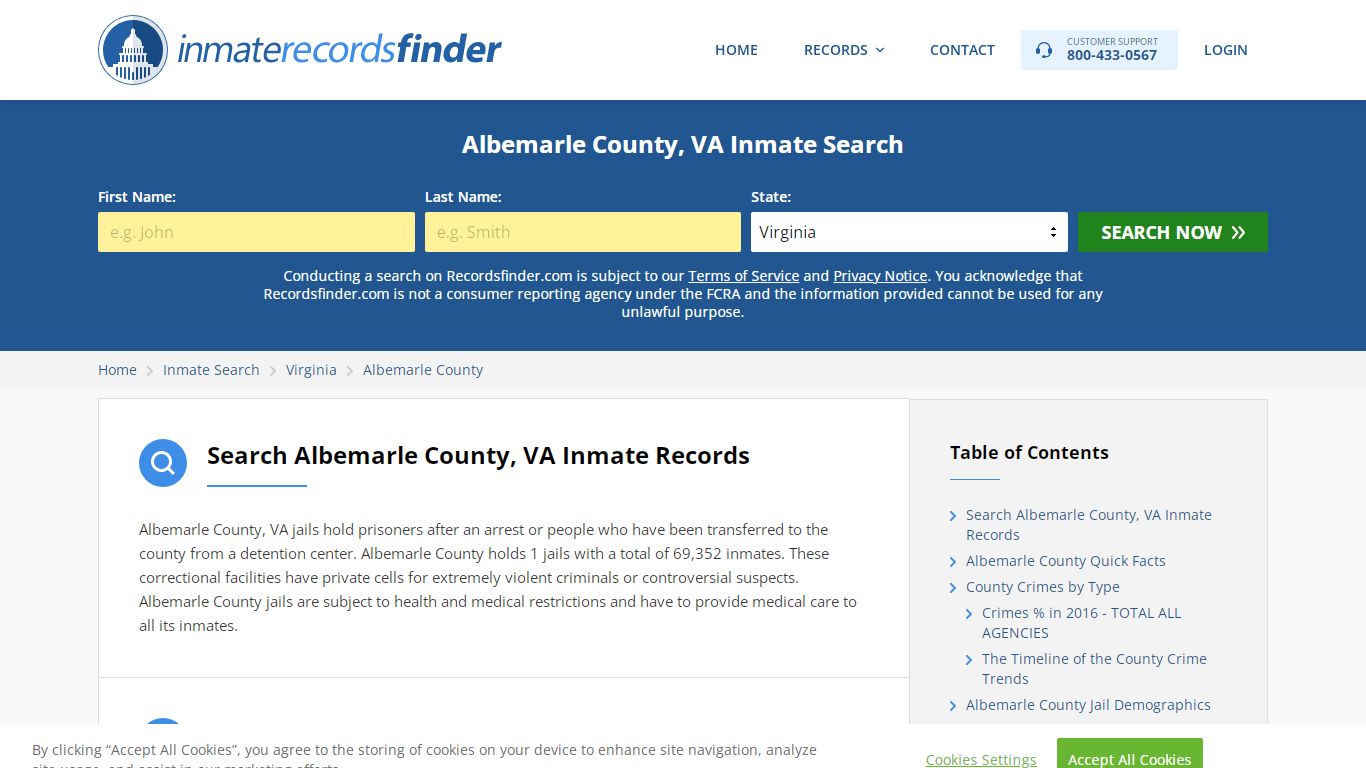 Albemarle County, VA Inmate Lookup & Jail Records Online